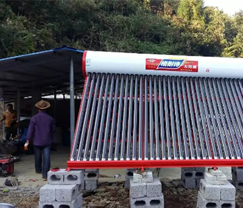 Solar water heater installation case